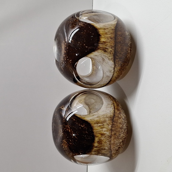 #ADZ Set of 2 Handblown glass vases - Picture 9 of 14